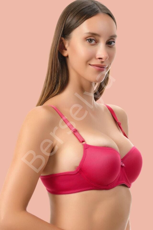 Kırmızı Dolgusuz Mikro Tek Sütyen