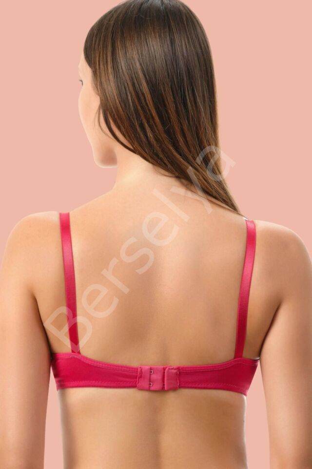 Kırmızı Dolgusuz Mikro Tek Sütyen