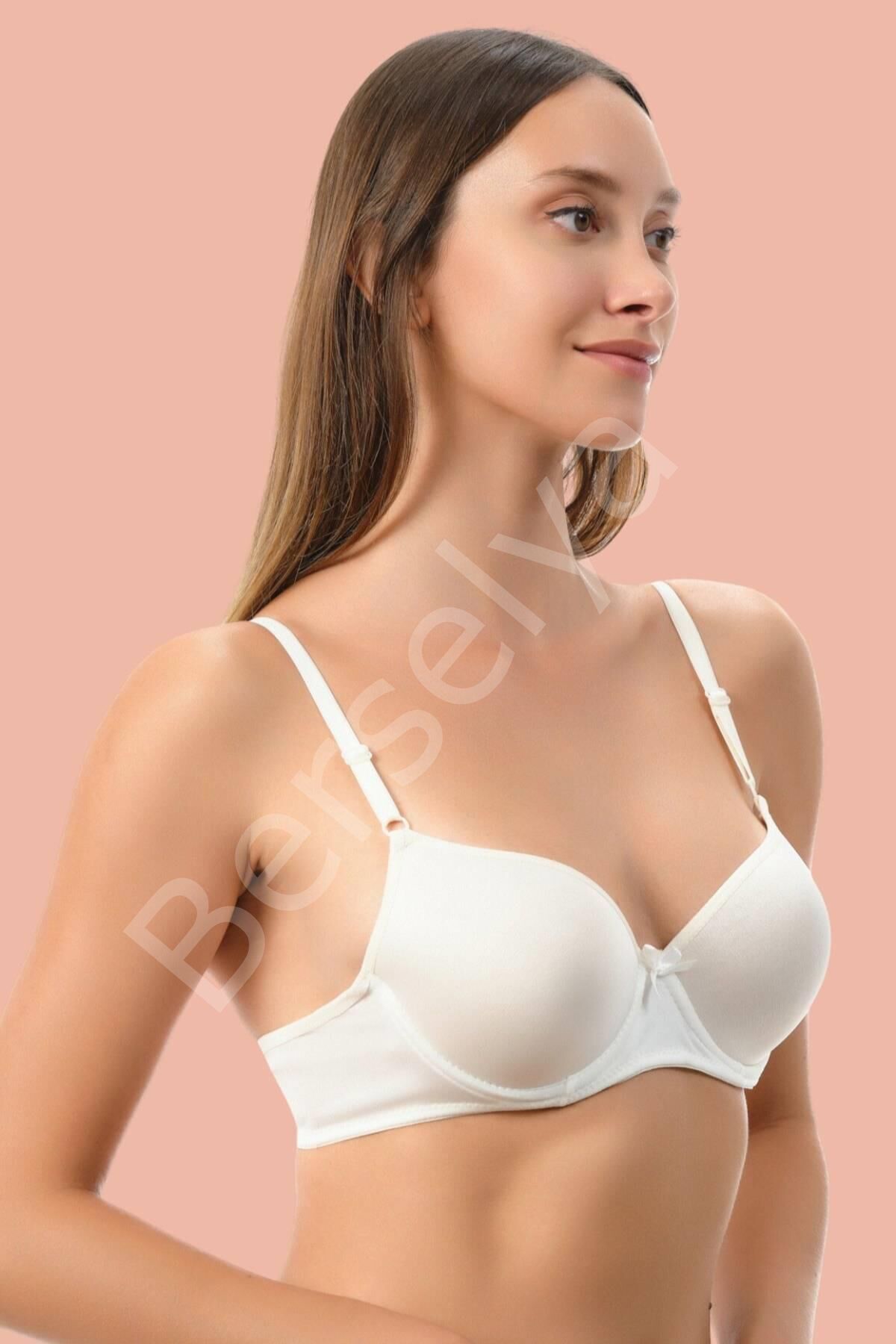 Beyaz Dolgulu Mikro Tek Sütyen