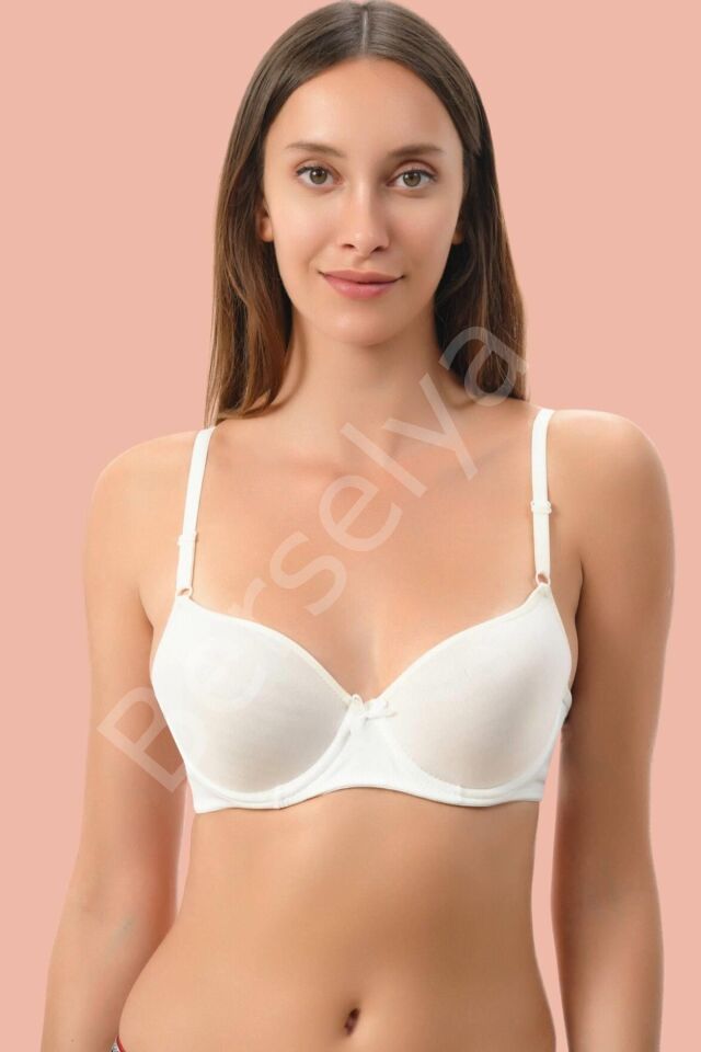 Beyaz Dolgulu Mikro Tek Sütyen