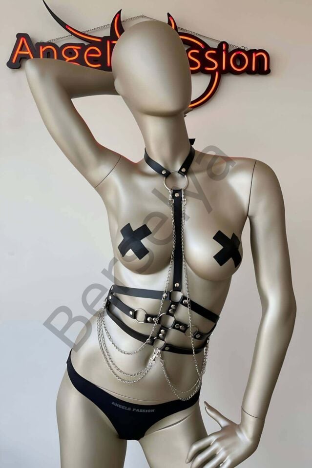 Göbeği Saran Fantazi Korse Harness - Brf10