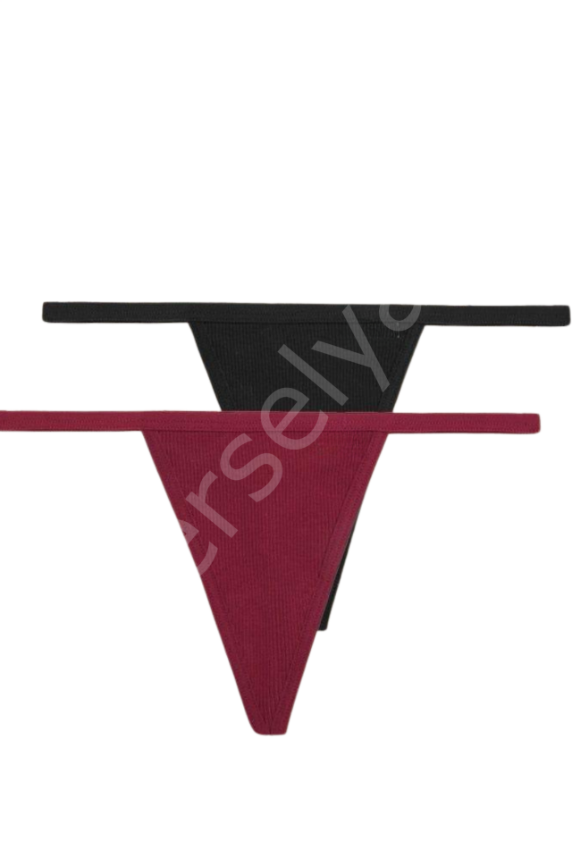 Süprem Penye Tanga Külot 2li Model Renklimodellerimiz 83013-2li