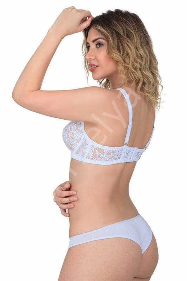 Beyaz Emay 178 C Balenli Dantelli Sütyen