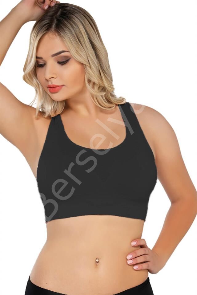Siyah Emay 4027 Seamless Tül Pedli Toparlayıcı Sütyen Korse