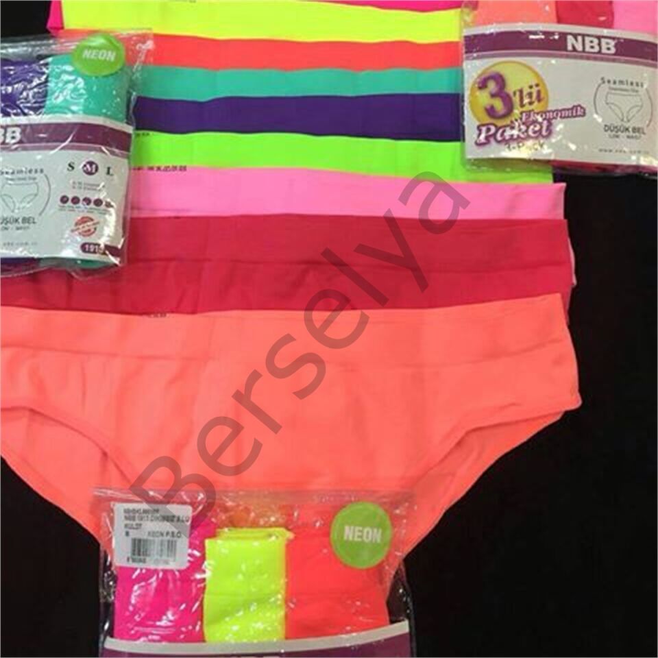 Nbb 1913 Düşük Bel Üçlü Paket Dikişsiz