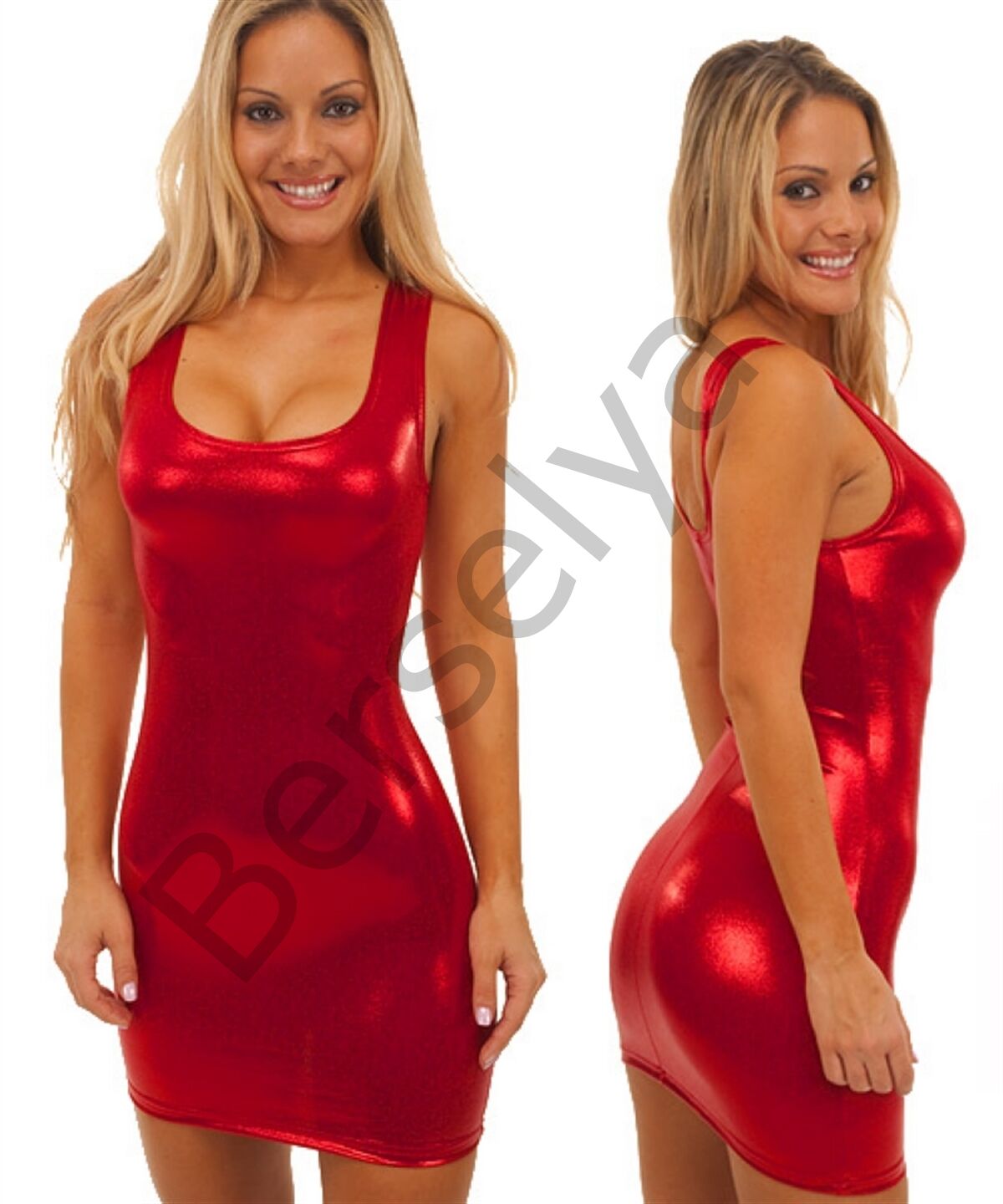 B100710 Lame Mini Elbise