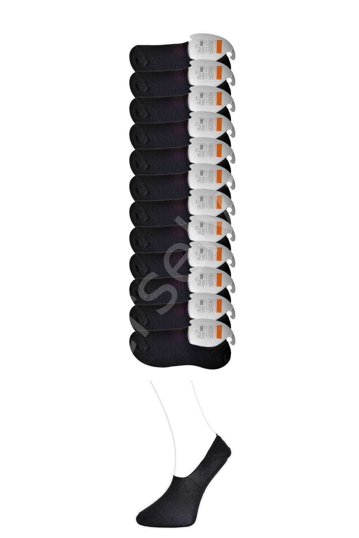 Siyah Erkek Babet Çorap 12 çift