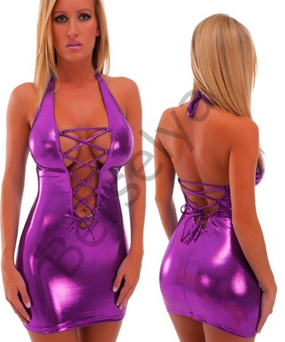 B100711 Fantazi Lame Mini Elbise