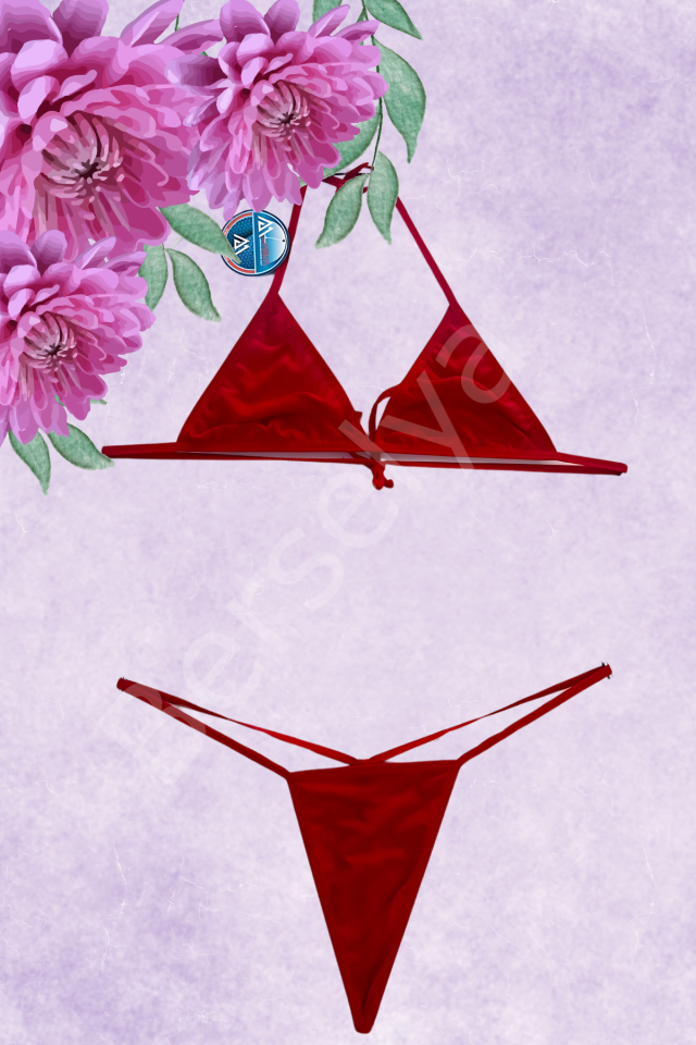 Alt Üst Takım String Külot Sütyen Külot Takım Kırmızımodellerimiz 83037k