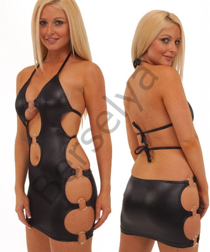 B100714 Erotik Mini Elbise