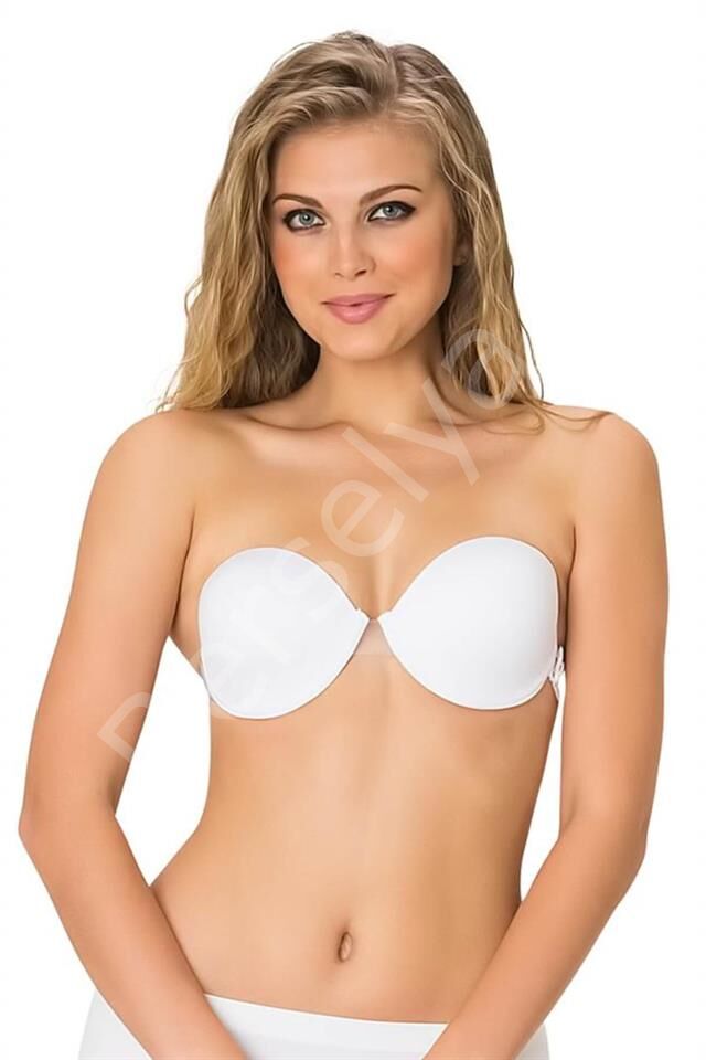 Beyaz Emay 721 Şeffaf Askıllı Sütyen