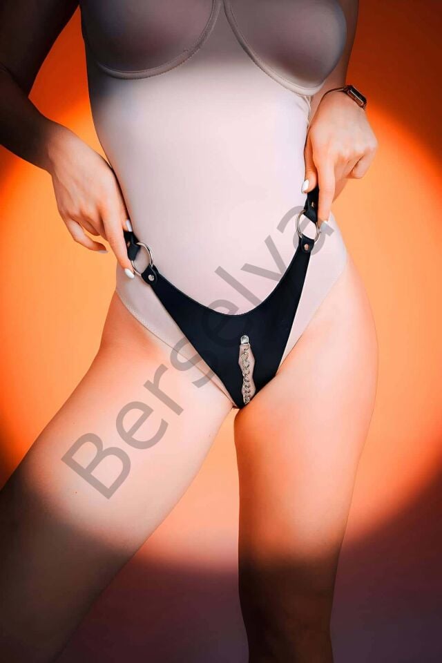 Fantazi Deri Zincirli Külot, Fantezi İç Çamaşır - Brf1275