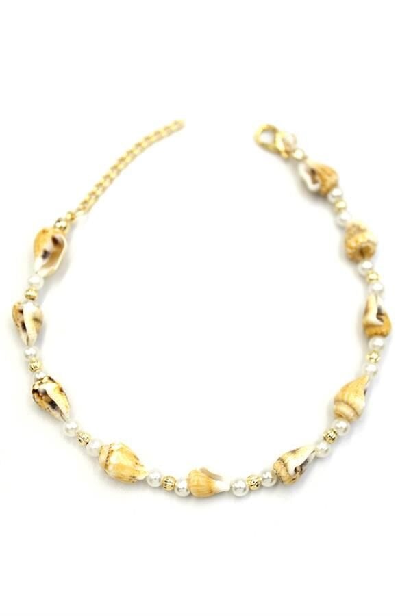 Deniz Kabuğu Halhal - Sarı