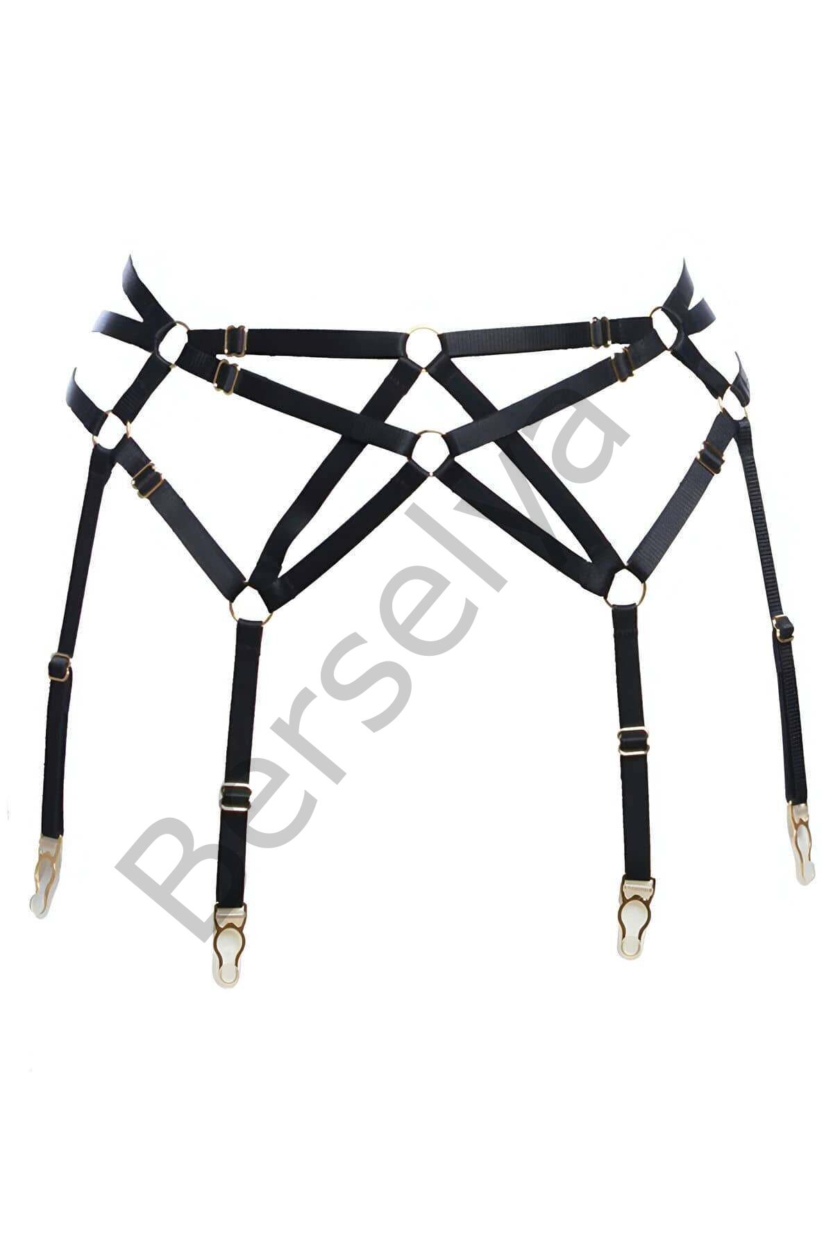 Çapraz Detaylı Şık Harness Jartiyer - Brf146