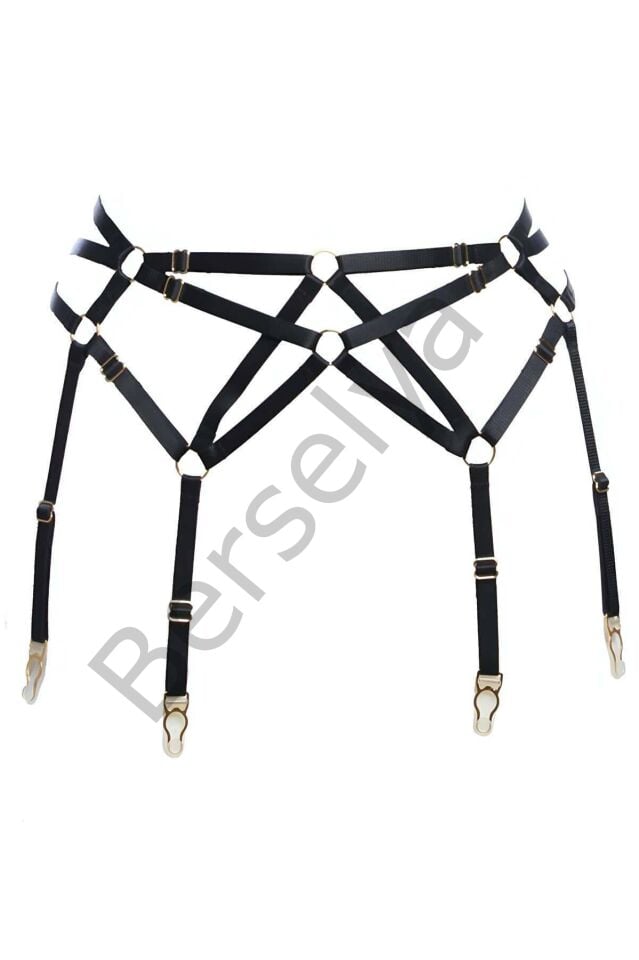 Çapraz Detaylı Şık Harness Jartiyer - Brf146
