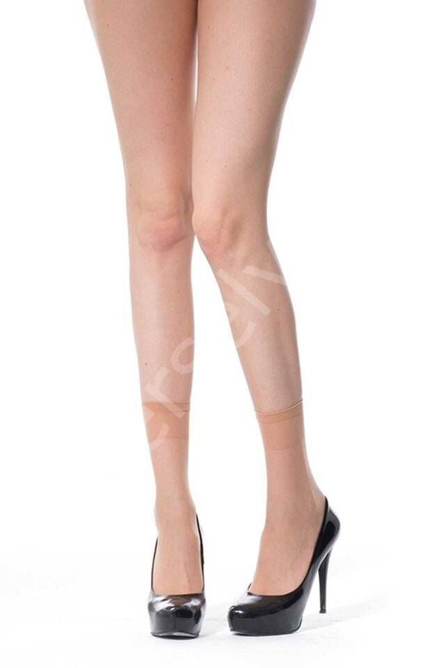 6 Adet İnce Soket Çorap 20 Denye 51 Sahra