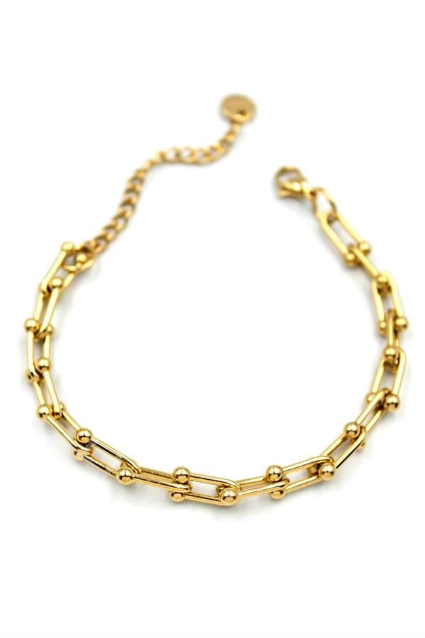 Tf Zincir Bileklik - Altın