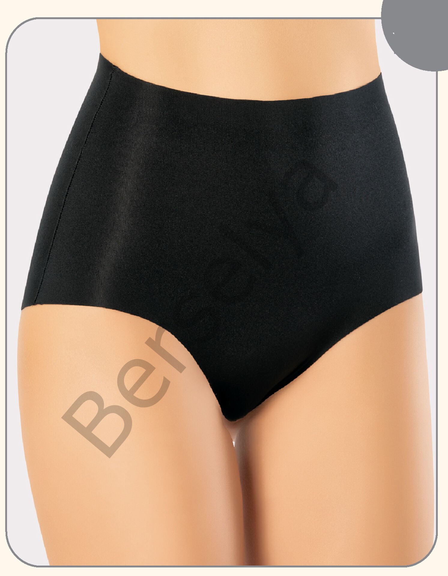 Miss Flex Siyah Lazer Kesim Yüksek Bel Bato Slip 6006