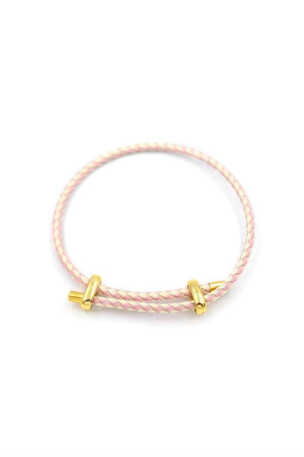 İp Bileklik - Açık Pembe