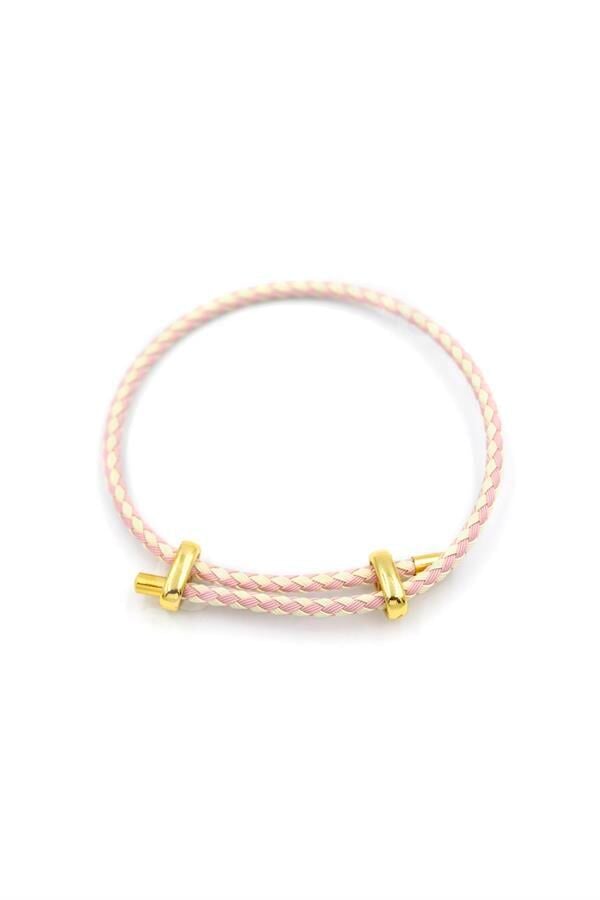 İp Bileklik - Açık Pembe