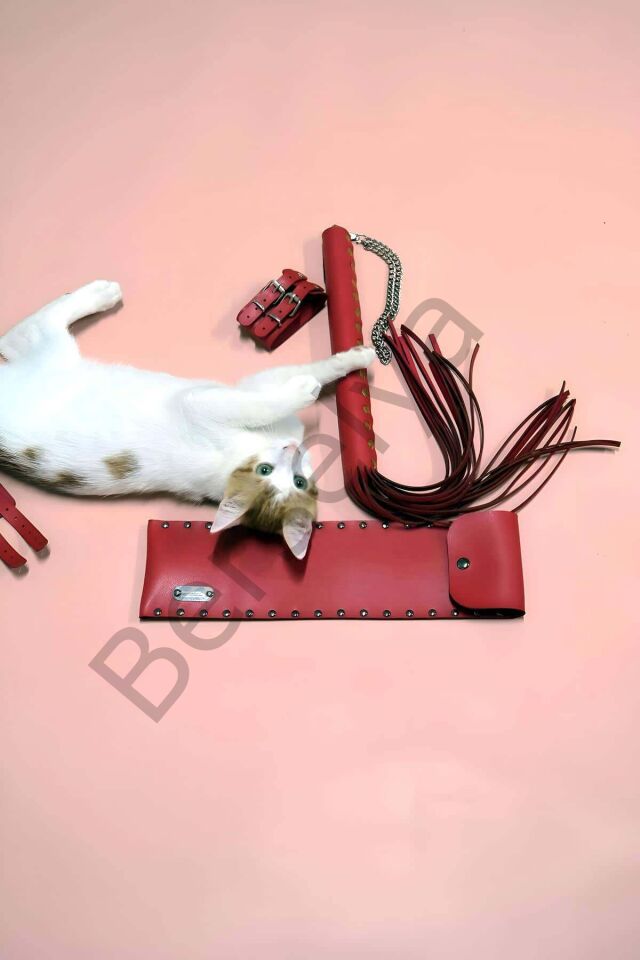 Kırbaç - Kelepçe Set, Kırbaç Takım, Fantezi Kelepçe Takım - Brf1304