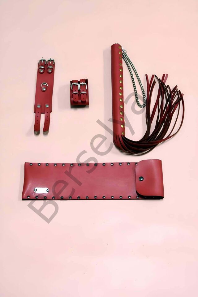 Kırbaç - Kelepçe Set, Kırbaç Takım, Fantezi Kelepçe Takım - Brf1304