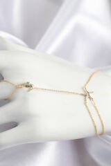 Pirinç Zirkon Taşlı Deniz Atı Ve Yıldız Model Gold Renk Şahmeran