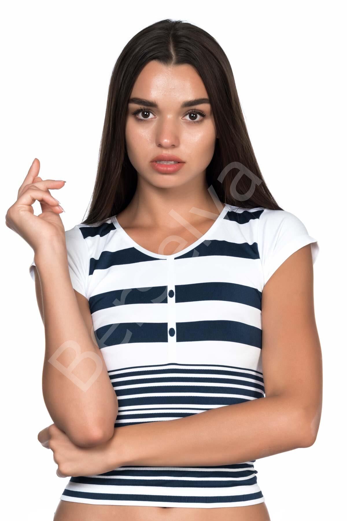 Beyaz-laci Mı Emay 5026 Soft Seamless T Shirt