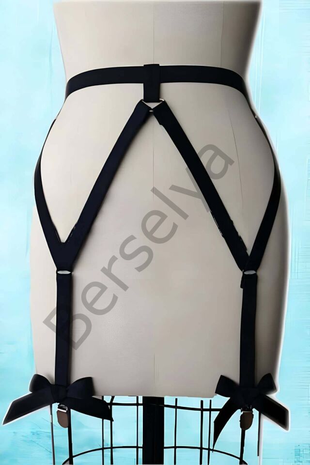 Fiyonklu Seksi Jartiyer Harness - Brf68