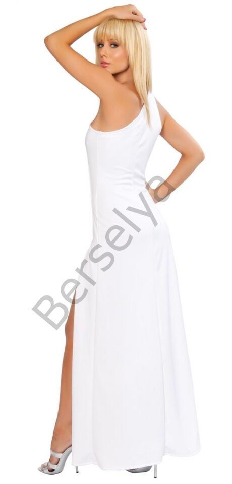 B100748 Uzun Dekolteli Elbise