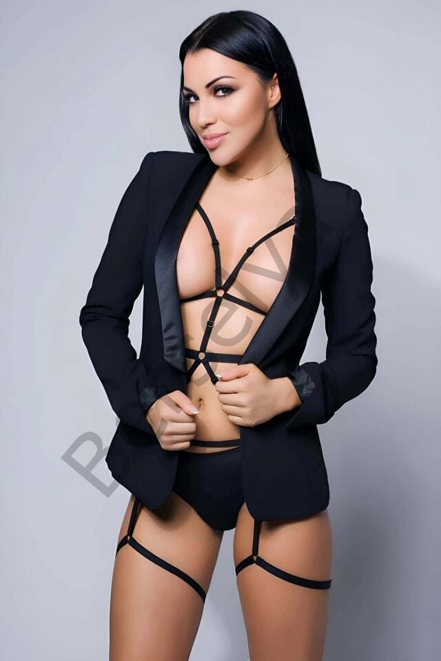 Vücudu Saran Seksi Jartiyer Harness - Brf36