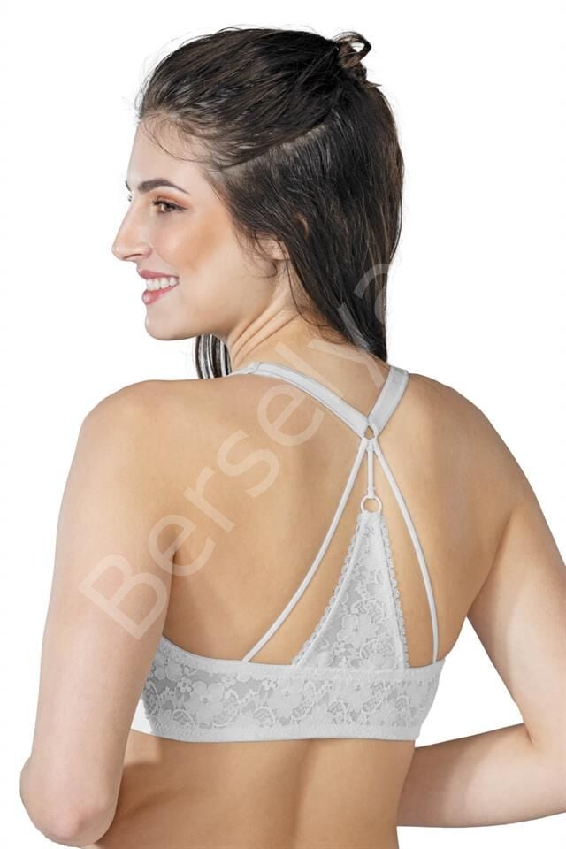 Ekru Emay 187 C Önden Açılır Balenli Sporcu Sütyen