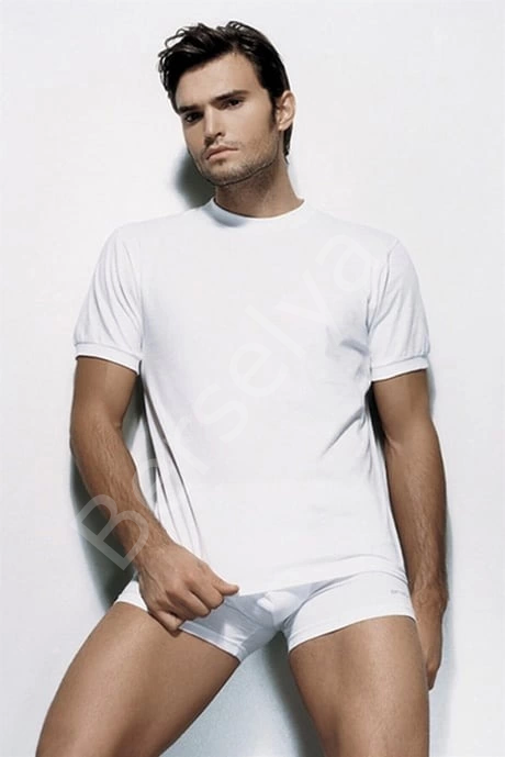 Çift Kaplan 940 Amerikan Yaka Erkek  Atlet