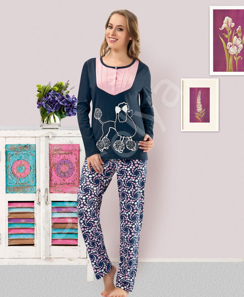 Baskılı Kadın Pijama Takım 814