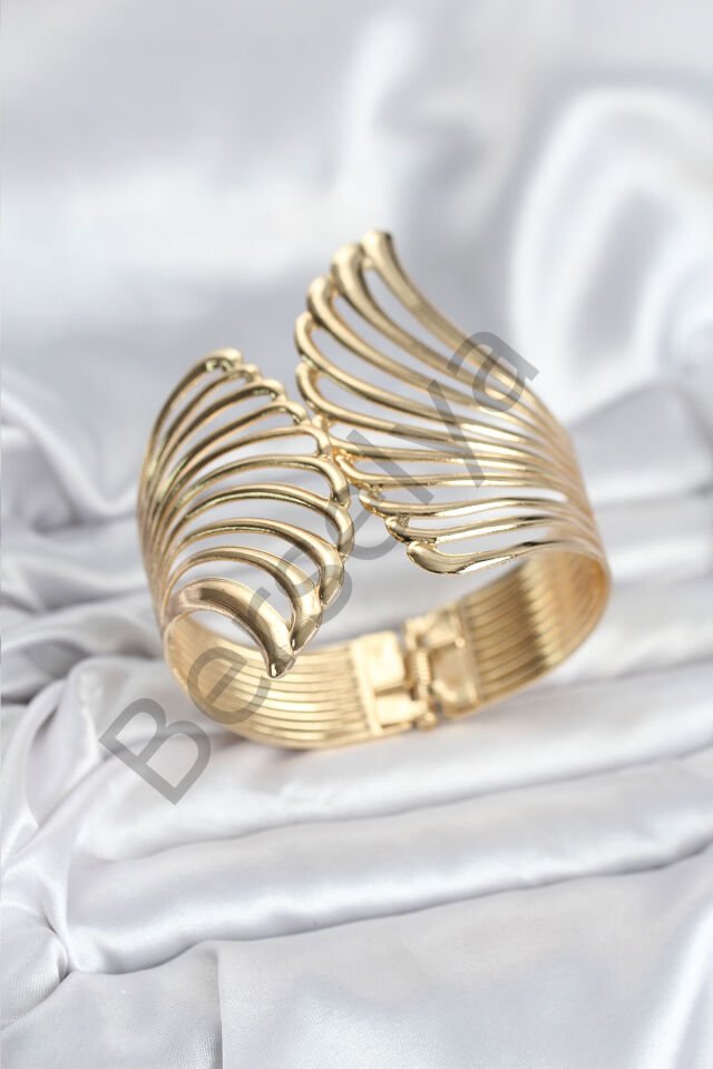 Pirinç Gold Renk Vintage Kadın Bileklik