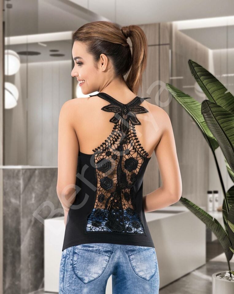 Güpür Detaylı Dekolte Atlet 137