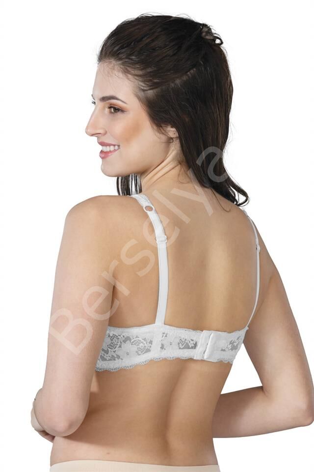 Ekru Emay 188 C Pedli Dantelli Telli Toparlayıcı Sütyen