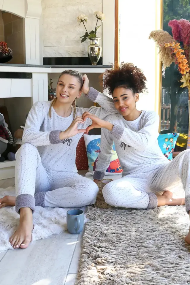 Polar Kadın Pijama Takımı Ekru