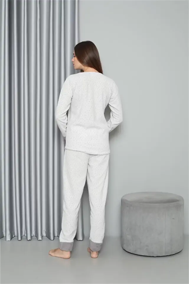Polar Kadın Pijama Takımı Ekru