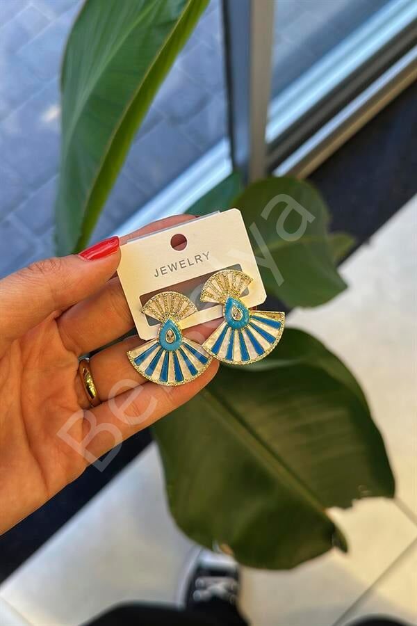 Yelpaze Küpe - Altın