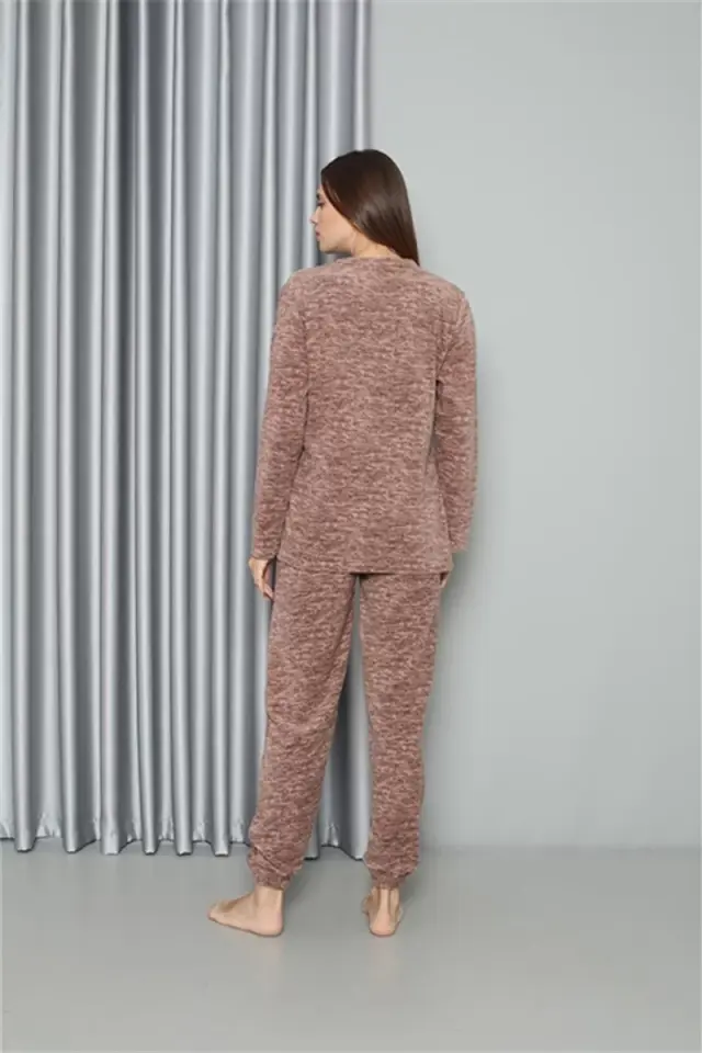 Polar Kadın Pijama Takımı Sütlü Kahve