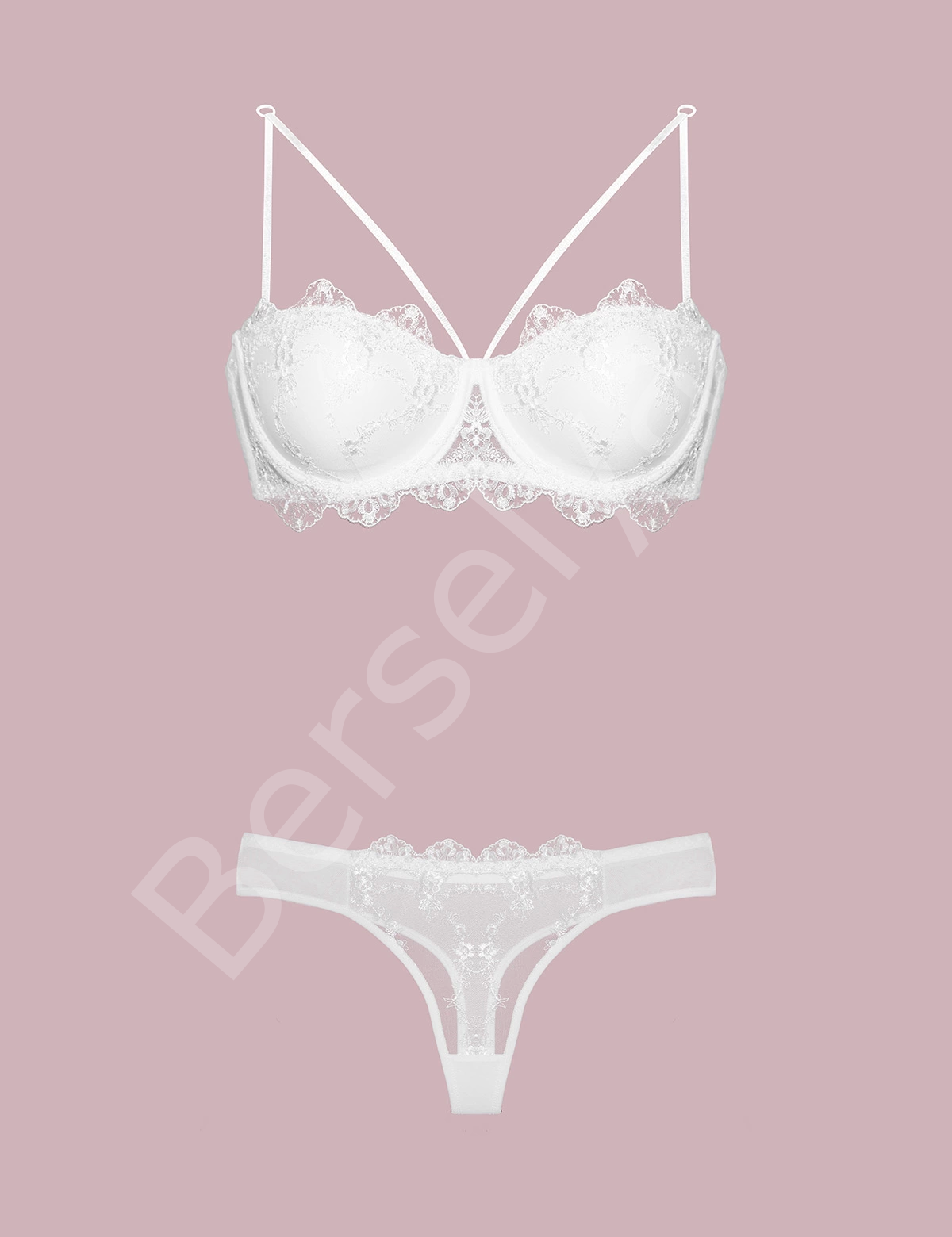 4591 Destekli Dantelli Sütyen Takım