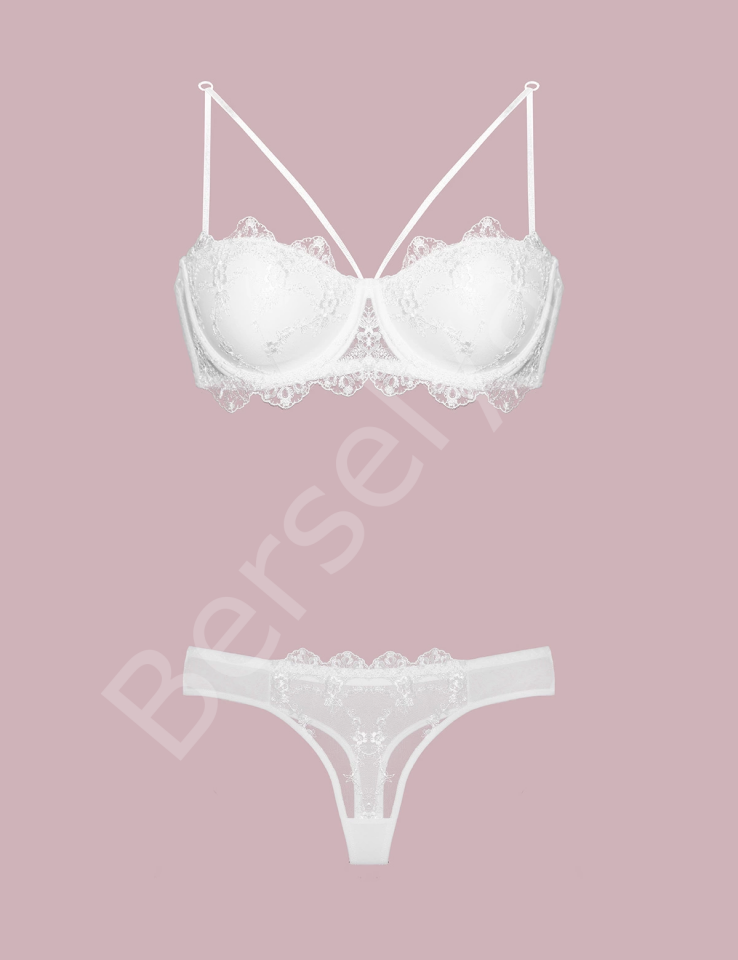 4591 Destekli Dantelli Sütyen Takım