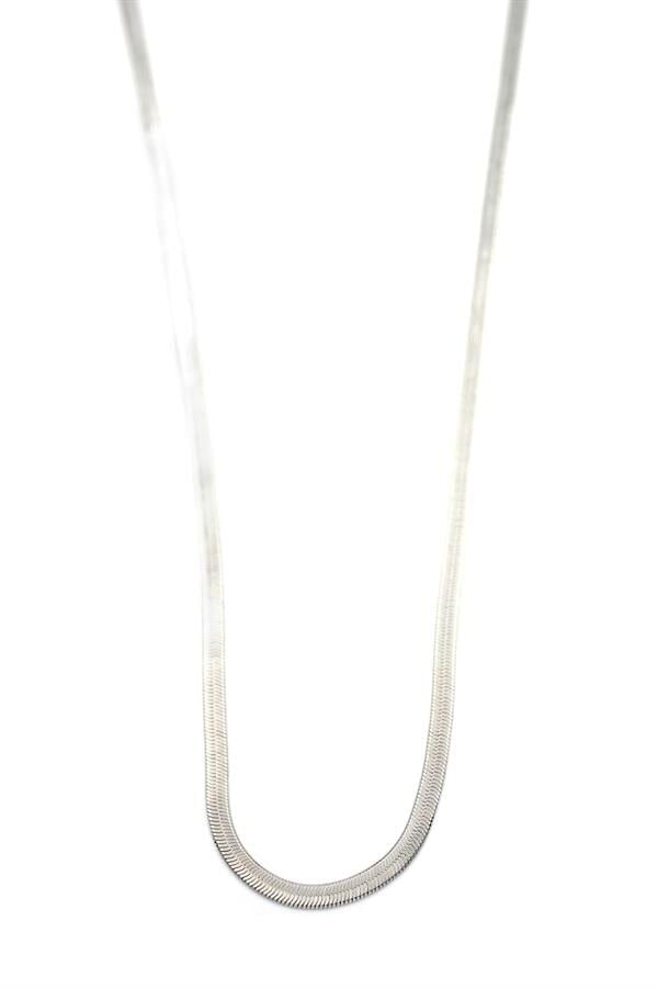 Xuping İtalyan Zincir Kolye-60cm - Gümüş