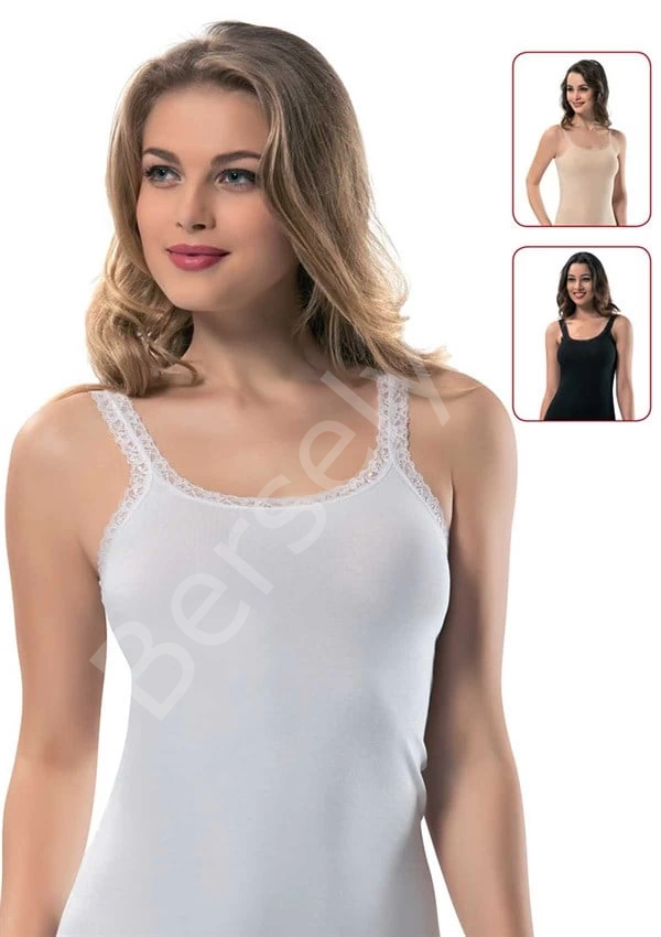 Erdem Bayan Dantel Askılı Kaskorse Atlet 2116