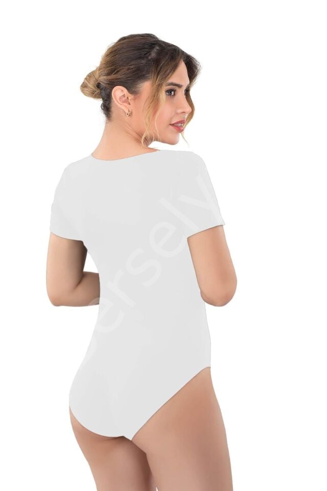 Beyaz Mı Emay 1926 Soft Yarım Kollu Body