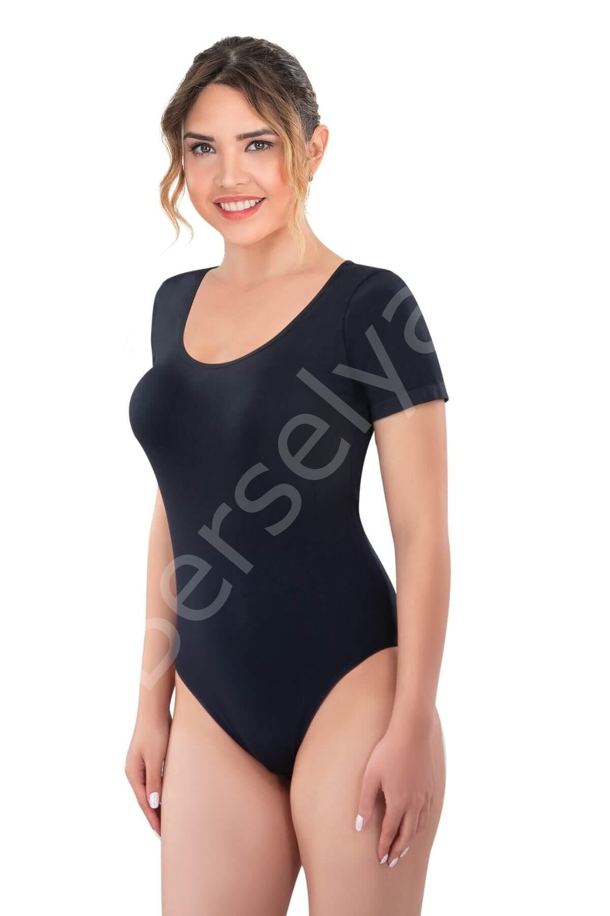 Siyah Mı Emay 1926 Soft Yarım Kollu Body