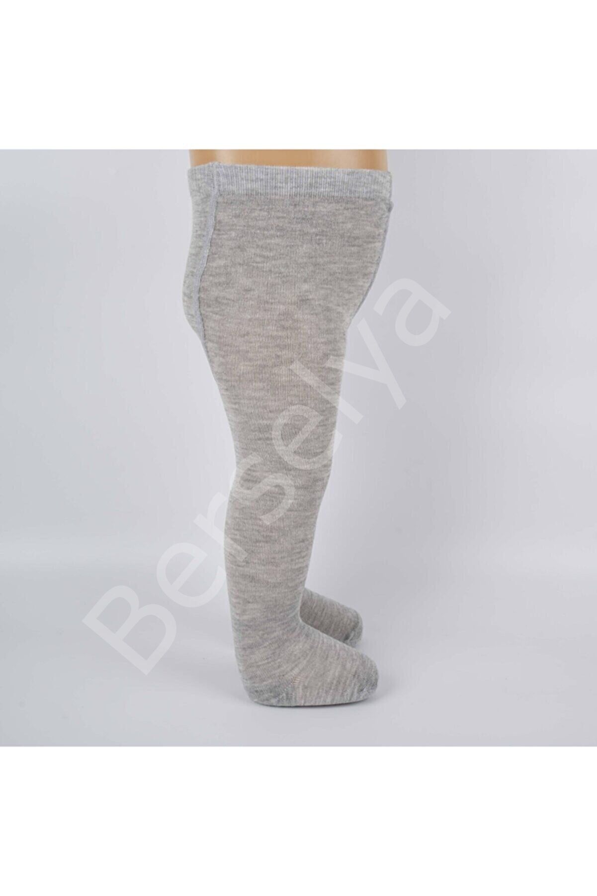 Bebek Pamuklu Külotlu Çorap Gri