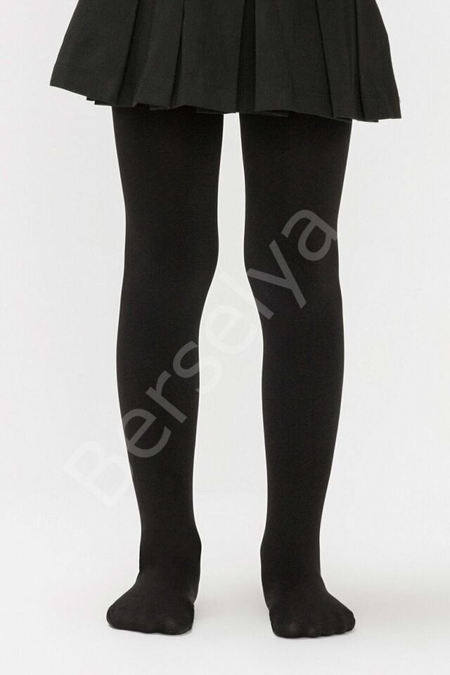 Kız Çocuk Pamuklu Külotlu Çorap Renk Siyah