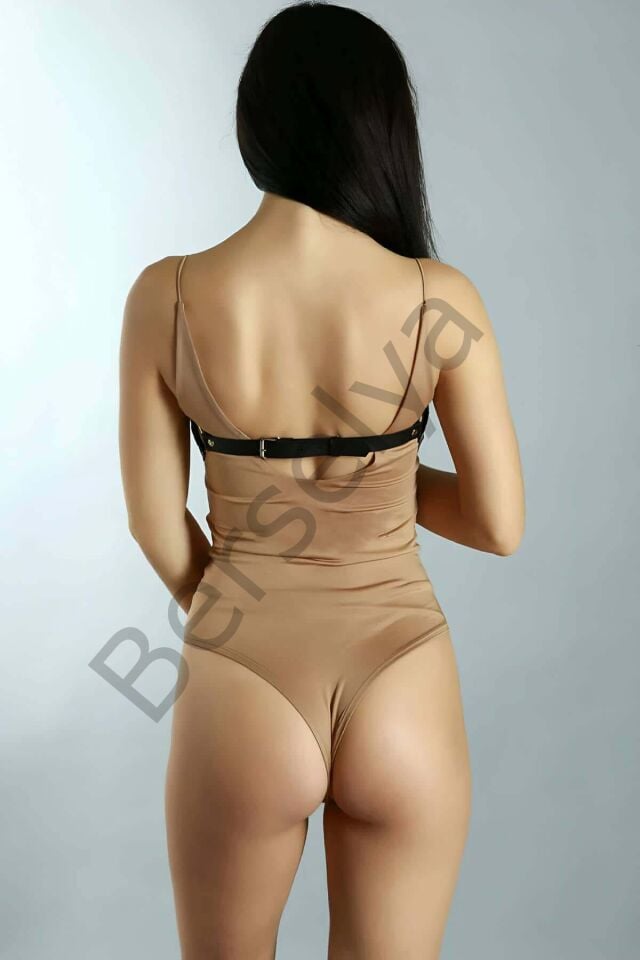 Deri Fantezi Sütyen, Fantazi Göğüs Üzeri Deri Harness - Brf1020